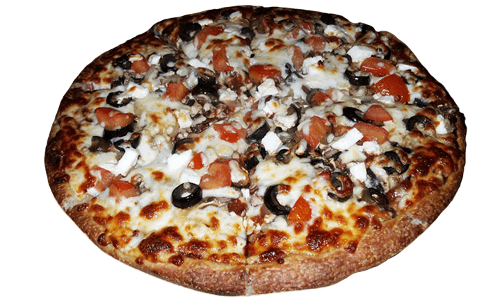 Chicken Supreme pizza with mixed toppings