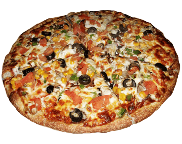 Pani Puri pizza with assorted toppings